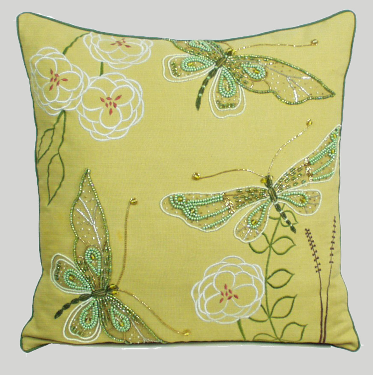 Anthropologie Butterfly Cushion Collection on Linen